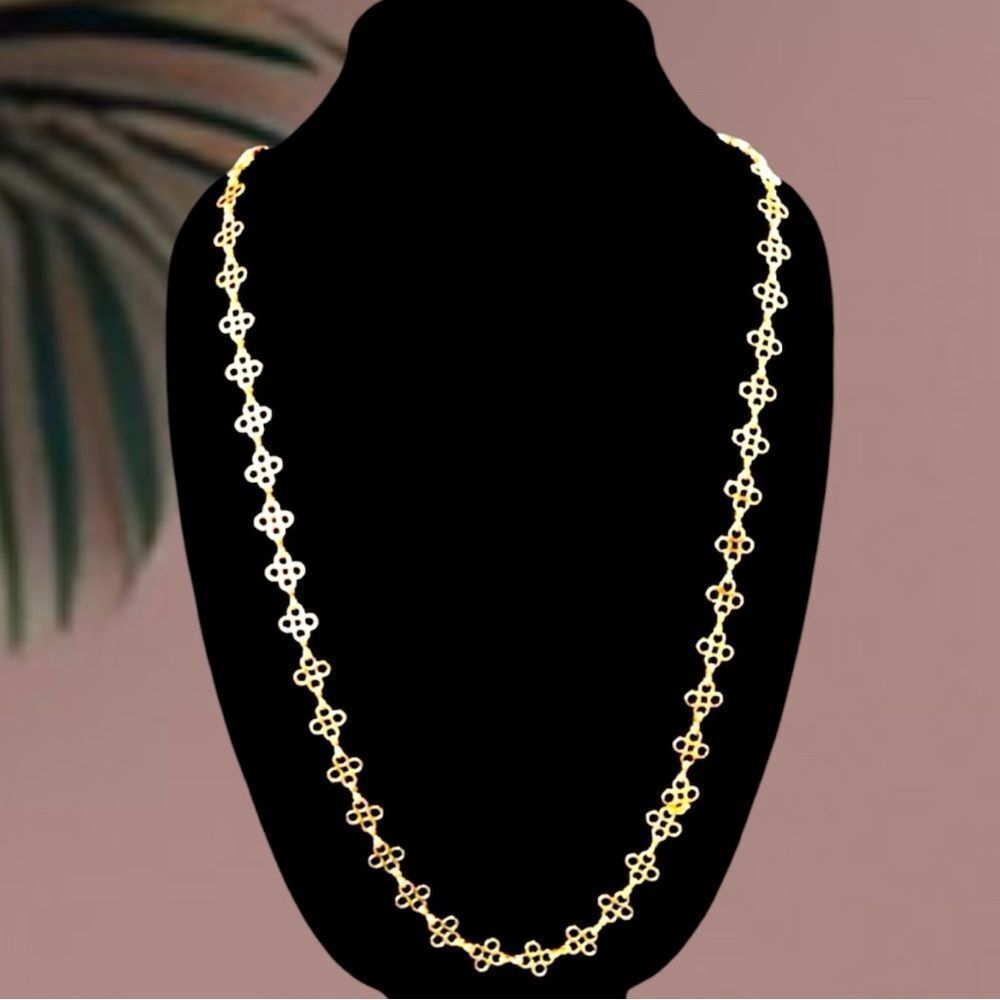 TORY BURCH IN 18K GOLD PLATED OVER BRASS WITH A DOUBLE T CHARM NECKLACE.